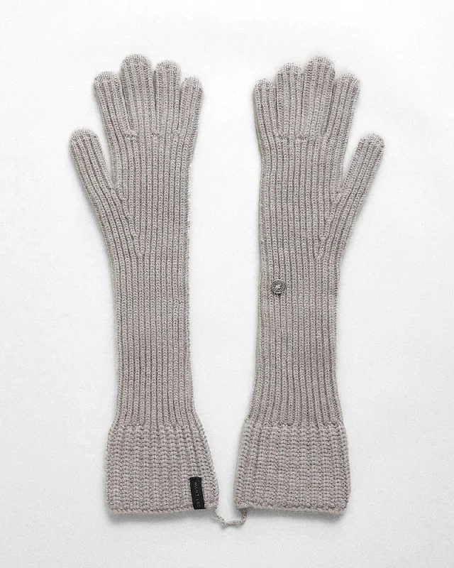 Ginza Long Knit Italian Cashmere Gloves