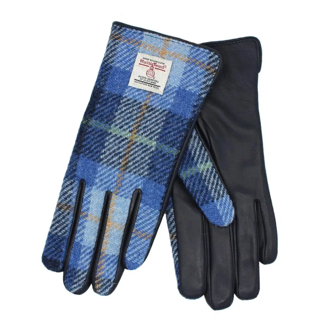 Heather Skye Harris Tweed And Leather Women's Gloves