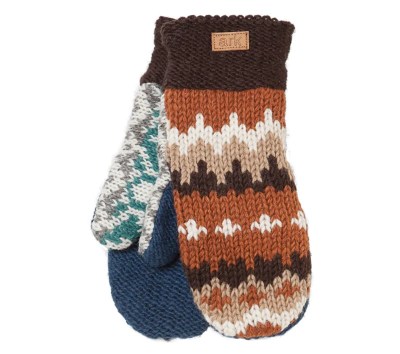 Bernie Mittens, Made from 100% wool outside and fleece inside.