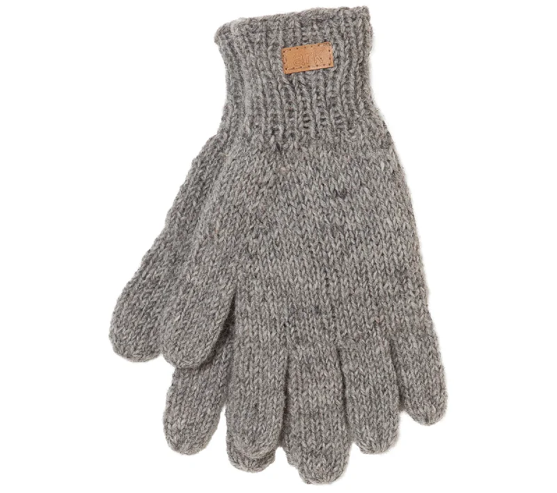 Grey Wool Gloves, Warm Fleece inside, great winter warmth :)