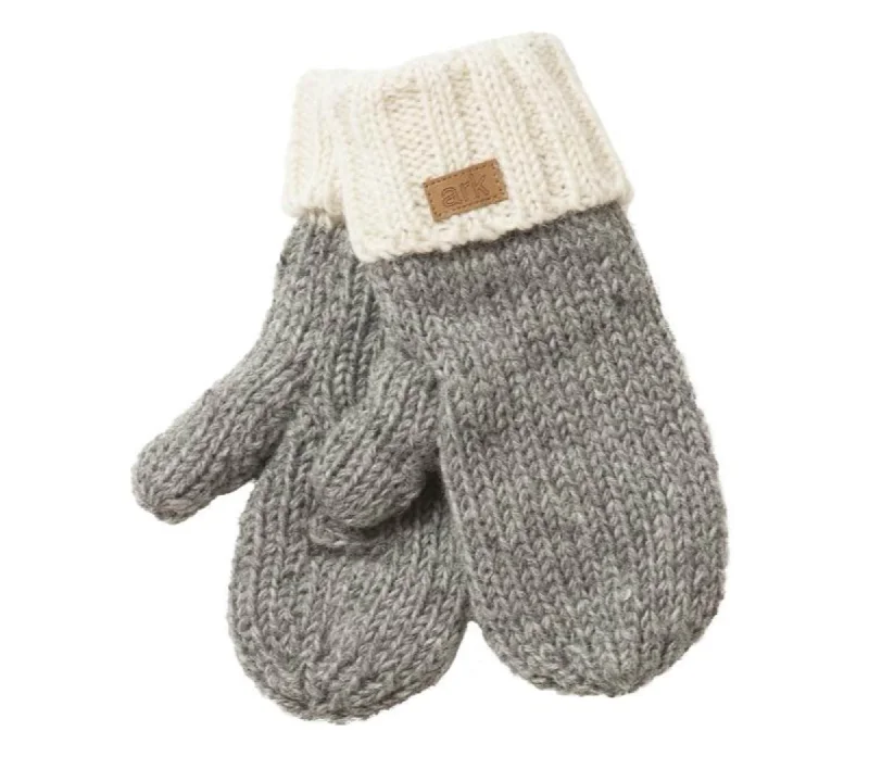 Thick Wool Mittens, Grey mittens, Texting mittens, gray hand knit mitts, gloves, Fleece Lined,