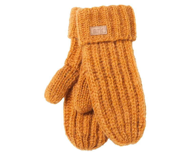 Thick Wool Mittens, Yellow mittens, mustard color hand knit mitts, gloves, Fleece Lined,