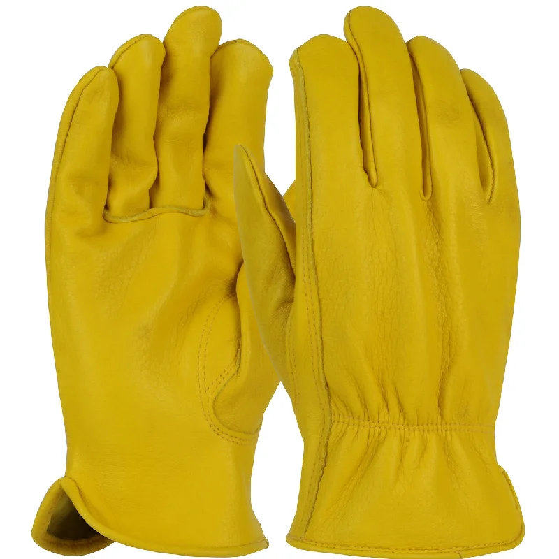 9925k, PIP, Regular Grade Top Grain Deerskin Leather Drivers Glove - Keystone Thumb, Dozen (12 pairs)