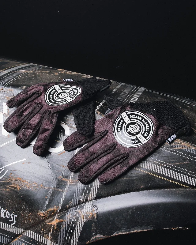 DFC Black Camo Moto Gloves