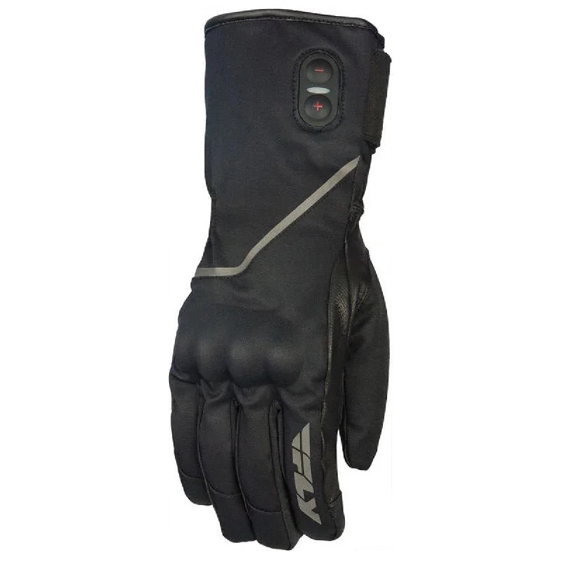 Fly Racing Ignitor Pro Men's Black Battery Heated Snowmobile Gloves