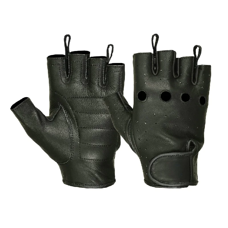 Ladies Water Resistant Deerskin Fingerless Gloves