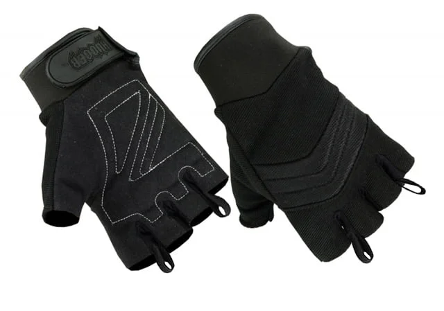 Men’s Air Cooled No Sweat Knit Extreme Comfort Fingerless Riding Gloves