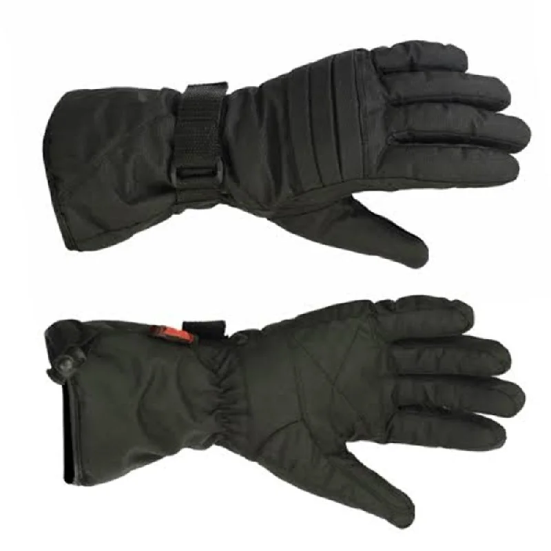 Men's Lined Textile Gauntlet Gloves, Weatherproof, Windproof, Water Resistant, Cold Stop Insulation, Wonder Dry Insert