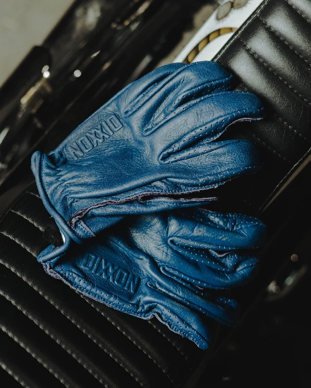 Roper Leather Moto Gloves - Steel