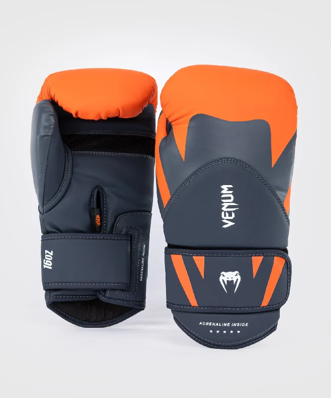 Venum Challenger 4.0 Boxing Gloves - Orange/Navy Blue