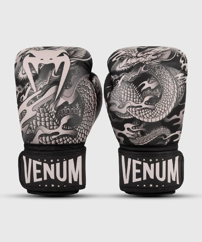 Venum Dragon's Flight Boxing Gloves - Black/Sand