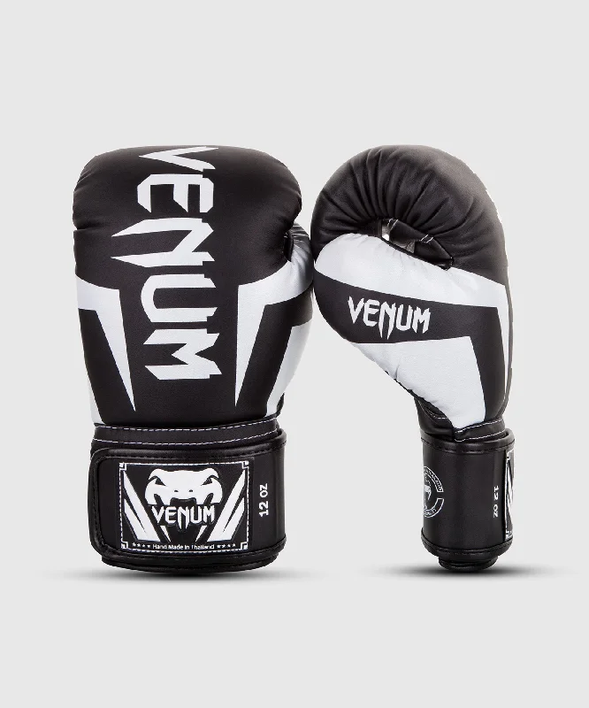 Venum Elite Boxing Gloves - Black/White