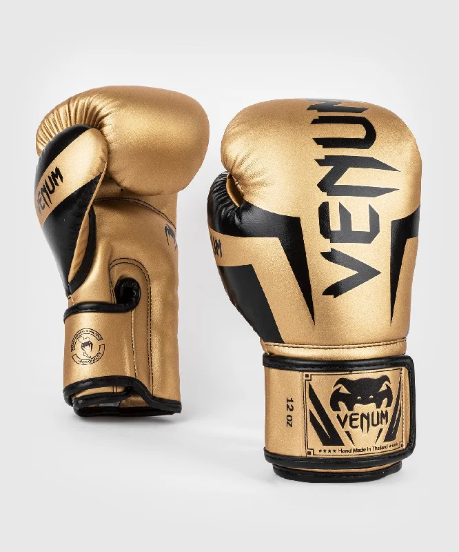 Venum Elite Boxing Gloves - Gold/Black