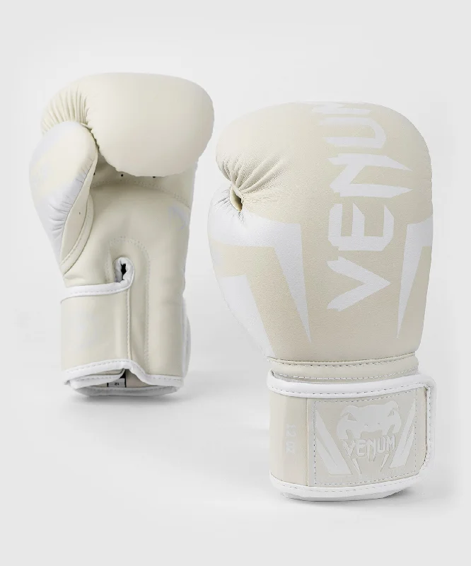 Venum Elite Boxing Gloves - White/Ivory