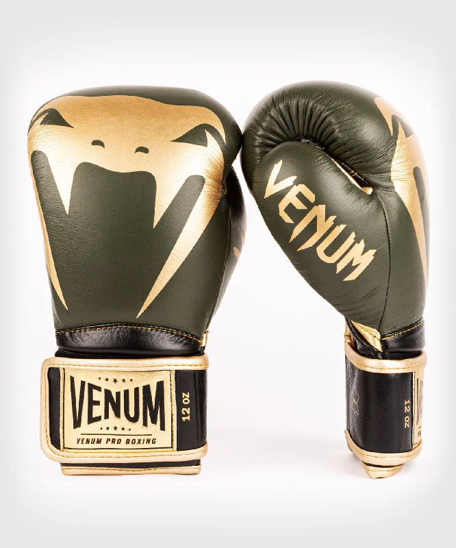 Venum Giant 2.0 Pro Boxing Gloves Velcro - Khaki/Gold