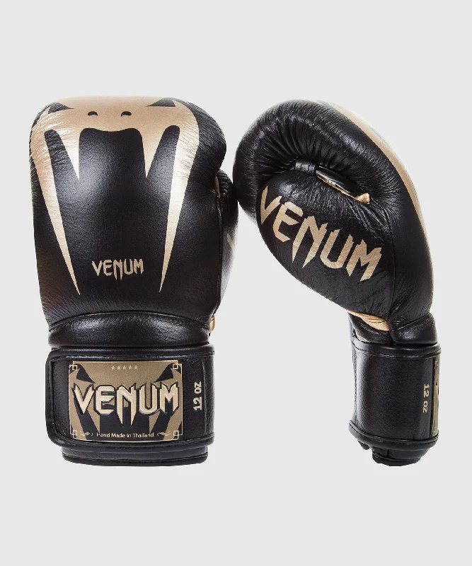 Venum Giant 3.0 Boxing Gloves - Nappa Leather - Black/Gold