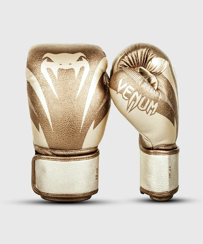 Venum Impact Boxing Gloves - Gold/Gold