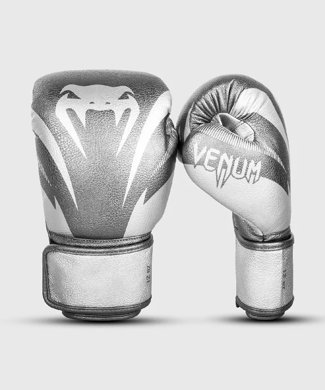 Venum Impact Boxing Gloves - Silver/Silver