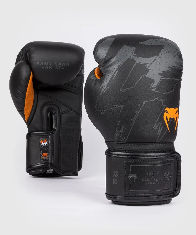 Venum S47 Boxing Gloves - Black/Orange