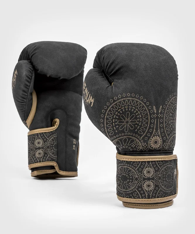 Venum Santa Muerte Dark Side - Boxing Gloves - Black/Brown