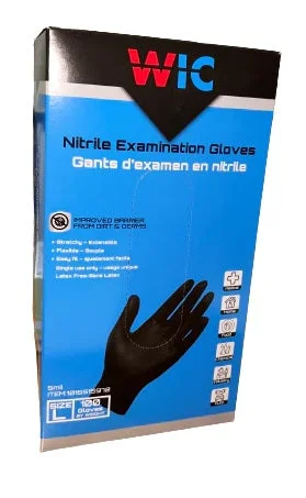 WIC Black Exam Grade 5mil Nirile Gloves