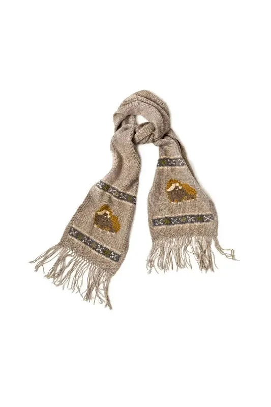 Muskox Clothing Woman's Scarf, Qiviut, Merino & Silk