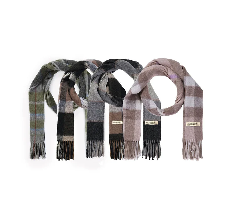 100% Wool Scarf Plaid