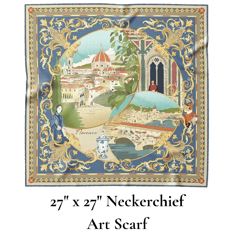 Celebrating Firenze Art Scarf - 27” Neckerchief