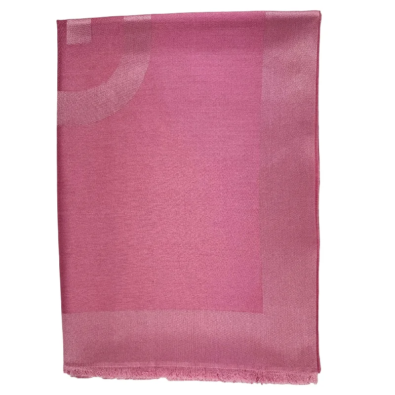 Givenchy Scarf Pink Logo - Wool Silk Shawl SALE