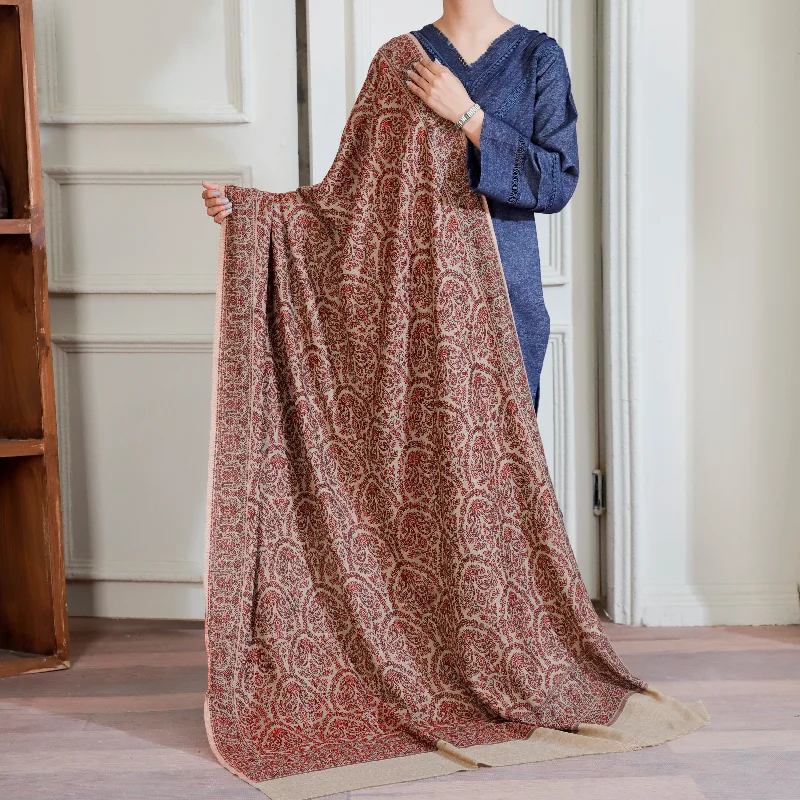 Khaki Winter Shawl PW4219