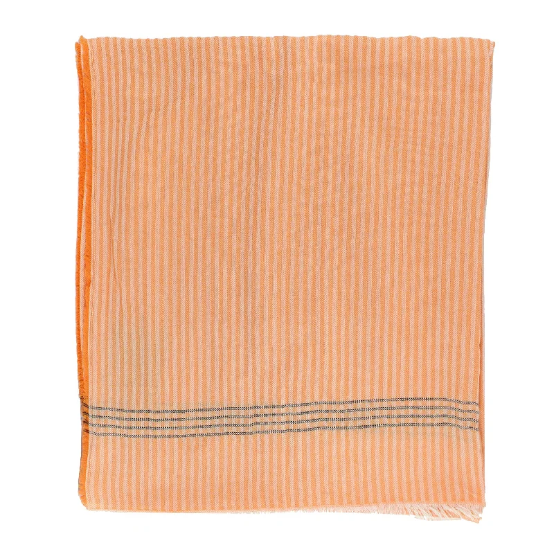 Kiton Scarf Orange - Cotton Shawl SALE