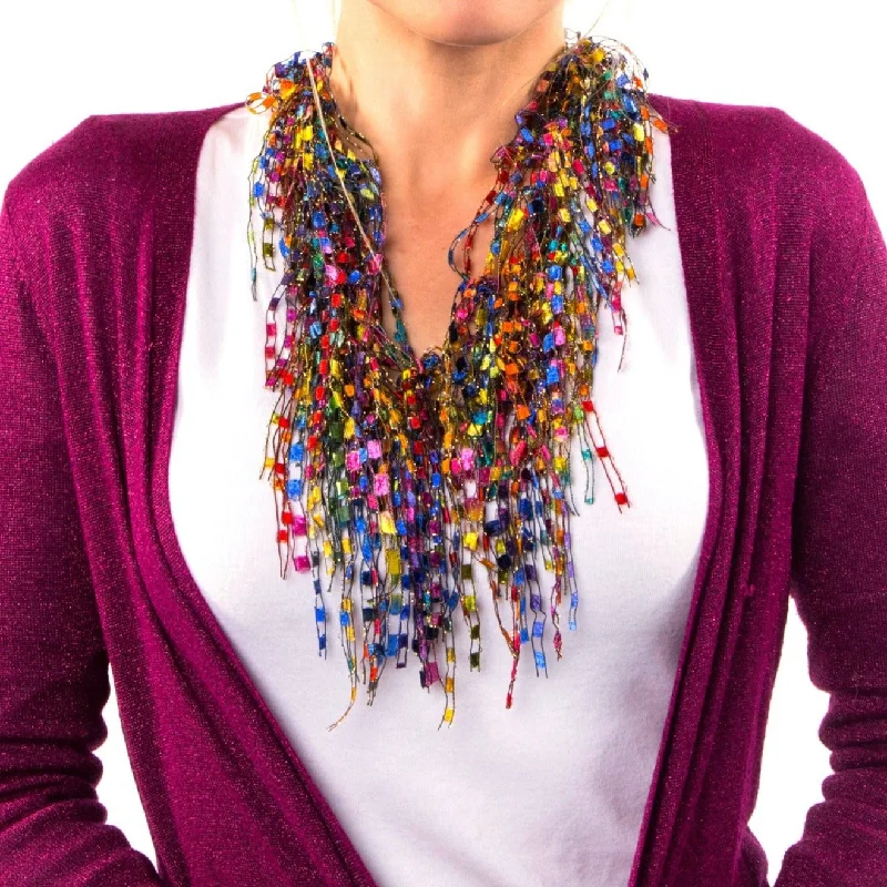 MultiColor Statement Necklace Scarf