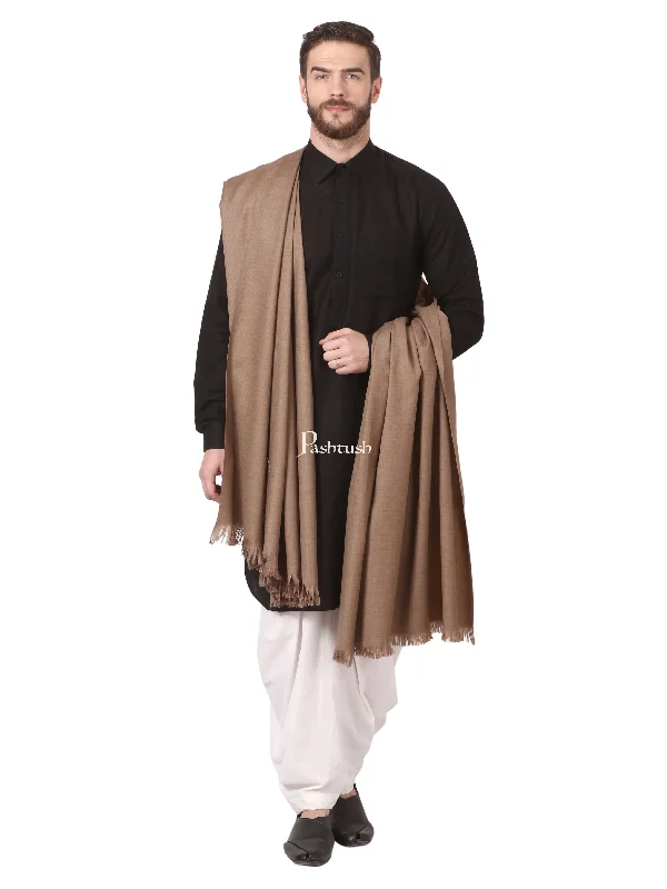 Pashtush Mens Lohi, Extra Warm 100% Pure Wool With Woolmark Certificate, Thick Weave