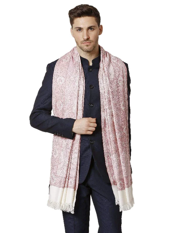 Pashtush Mens Fine Soft Ethnic Stole, Reversible