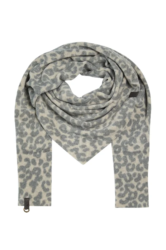 TRIANGLE SCARF - 4051 - LEOPARD